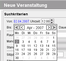 Datumsauswahl