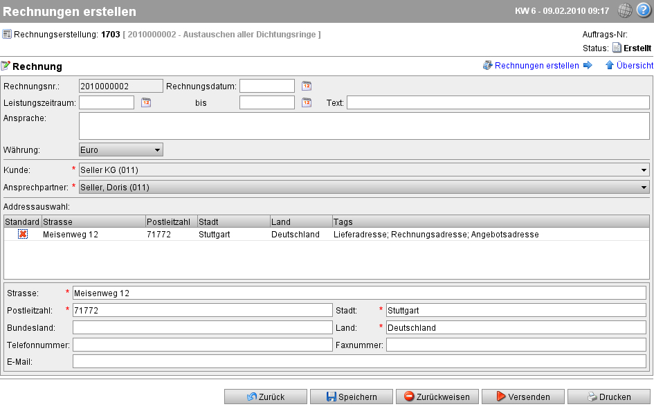 PlugIn „Rechnung“