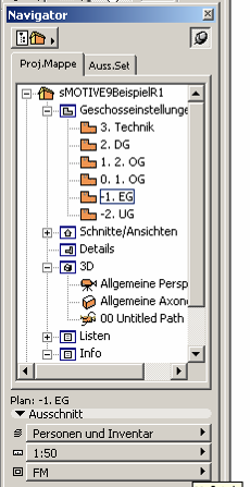 Navigator im ArchiCAD