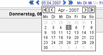 Datumsauswahl