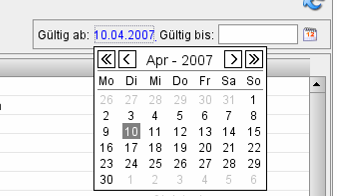 Datumsauswahl