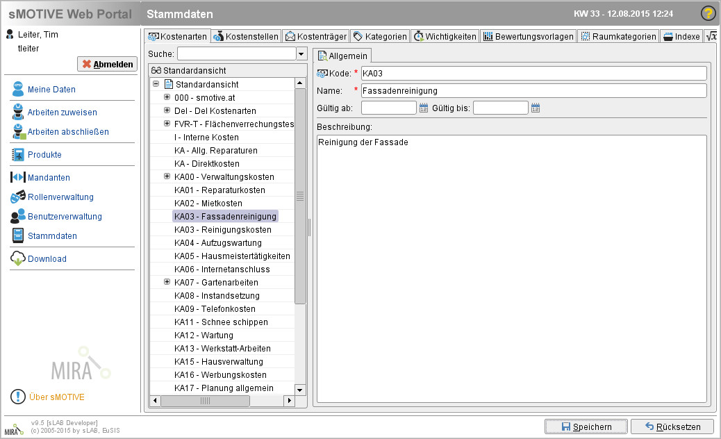 Modul "Stammdaten"